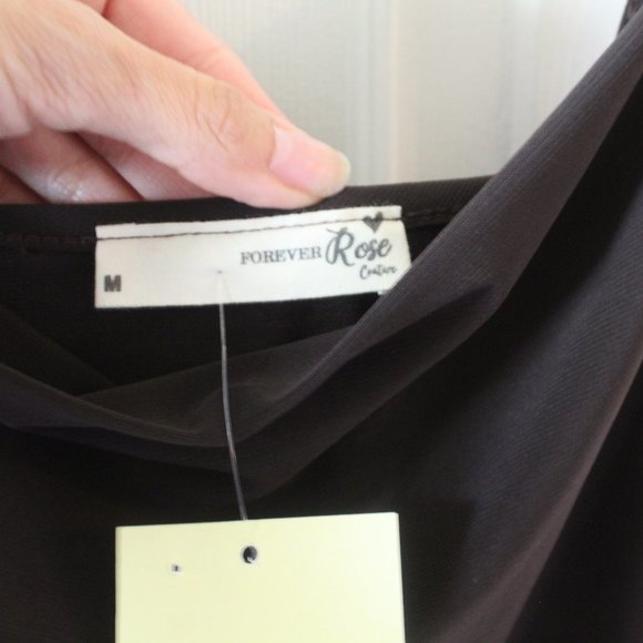 A Forever Rose Couture Dress Nwt Brown M - Picture 2 of 3